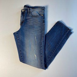 Rock & Republic, blue distressed Berlin Skinny jeans, size 12/31